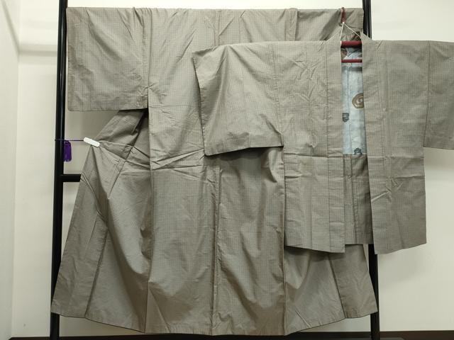 平和屋着物●男性　紬　アンサンブル　吉祥文　正絹　逸品　CAAL6970gh