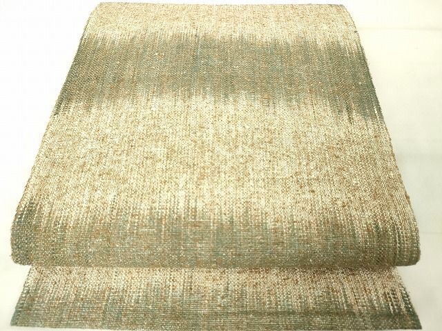 平和屋本店◆極上　出羽の織座　ぜんまい紬　八寸名古屋帯　逸品　DZAA1806kh4