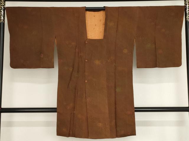 平和屋着物■道行コート　辻が花　暈し染め　ロング丈　正絹　逸品　AAAO9671bw