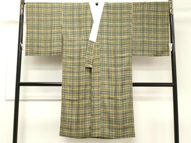 平和屋着物●長襦袢　無双仕立て　網目文様　やまと誂製　正絹　逸品　未使用　CAAL3638ch