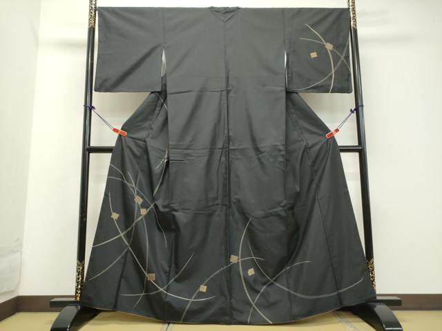 平和屋着物●本場大島紬　訪問着　刺繍　刺子　源氏香　やまと誂製　正絹　逸品　DAAK0993ud