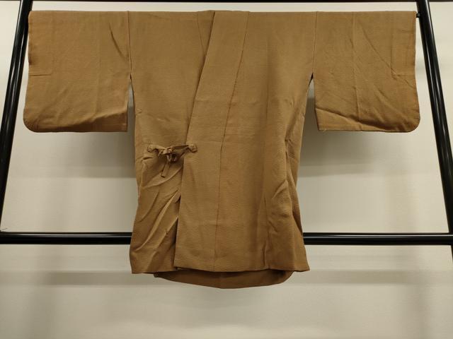 平和屋着物■道中着　花尽し地紋　丁字染色　正絹　逸品　CAAL4217dy
