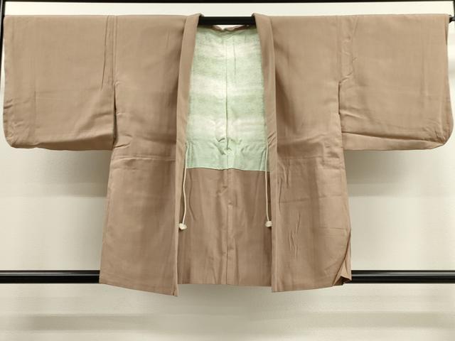 平和屋着物■羽織　紬地　空五倍子色　正絹　逸品　CAAL4226dy
