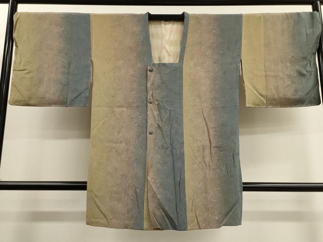 平和屋着物■道行コート　墨流し文様　暈し染め　さが美扱い　ロング丈　正絹　逸品　未使用　CAAL4236dy