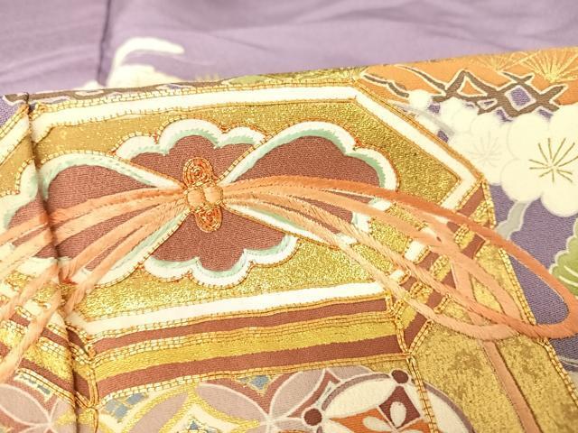 平和屋着物○創業460年・千總 色留袖 駒刺繍 貝桶草花文 打ち出 平和屋着物○創業460年・千總 色留袖 駒刺繍 貝桶草花文 打ち出