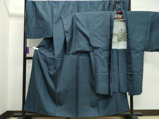平和屋着物●男性　本場大島紬　アンサンブル　100亀甲　キングサイズ　正絹　逸品　CAAL6878gh
