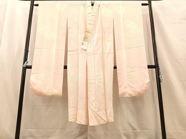平和屋着物■振袖用長襦袢　無双仕立て　舞花文　暈し染め　正絹　逸品　BAAM7097by