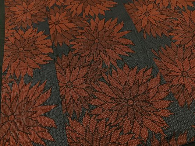 平和屋着物■本場大島紬　7マルキ　花尽し　大丸扱い　正絹　逸品　BAAN9691ow