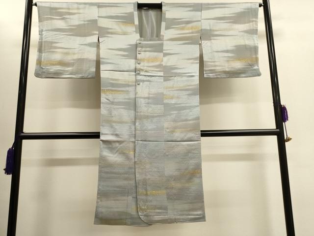 平和屋着物■道行コート　霞文　暈し染め　金彩　ロング丈　正絹　逸品　CAAL4153dy