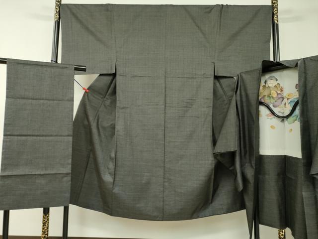 平和屋着物●男性　男柄の最高峰　西郷柄　西郷絣　本場大島紬　アンサンブル　ショール付き　正絹　逸品　DAAL1647fe