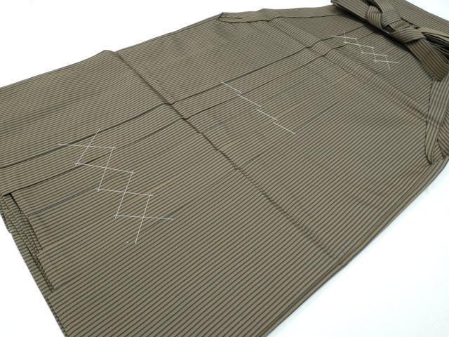 平和屋着物■男性　行灯袴　縞　正絹　逸品　未使用　CAAK5170fb