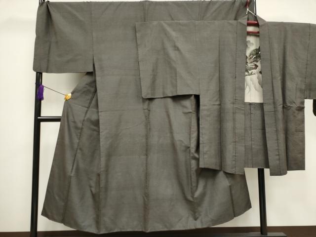 平和屋着物■男性　本場大島紬　アンサンブル　100亀甲　キングサイズ　正絹　逸品　CAAI6396ou