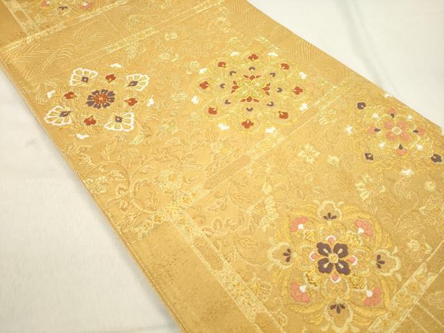 平和屋着物◎佐賀錦 六通柄袋帯 唐織 正倉院花文 金糸 正絹 逸品 平和屋着物◎佐賀錦 六通柄袋帯 唐織 正倉院花文 金糸 正絹 逸品