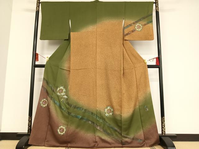 平和屋着物○訪問着 中国三大刺繍 汕頭刺繍 スワトウ刺繍 鳳凰花 平和屋着物○訪問着 中国三大刺繍 汕頭刺繍 スワトウ刺繍 鳳凰花