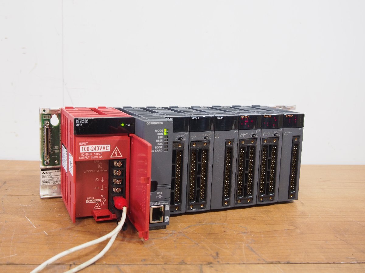 ☆【1T1205-11】 MITSUBISHI 三菱 Q61P Q03UDVCPU 100V QX42 QX42 QX41 QY42P QY42P QY41P シーケンサー 動作保証