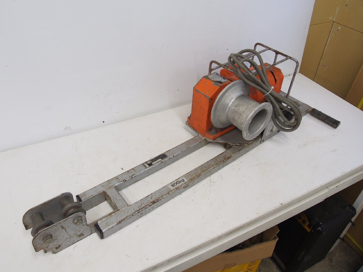 ☆【3F1220-7】 デンサン工業 省力電動通線機 DP-080BH 100V 快速800プーラー 800kg 動作保証