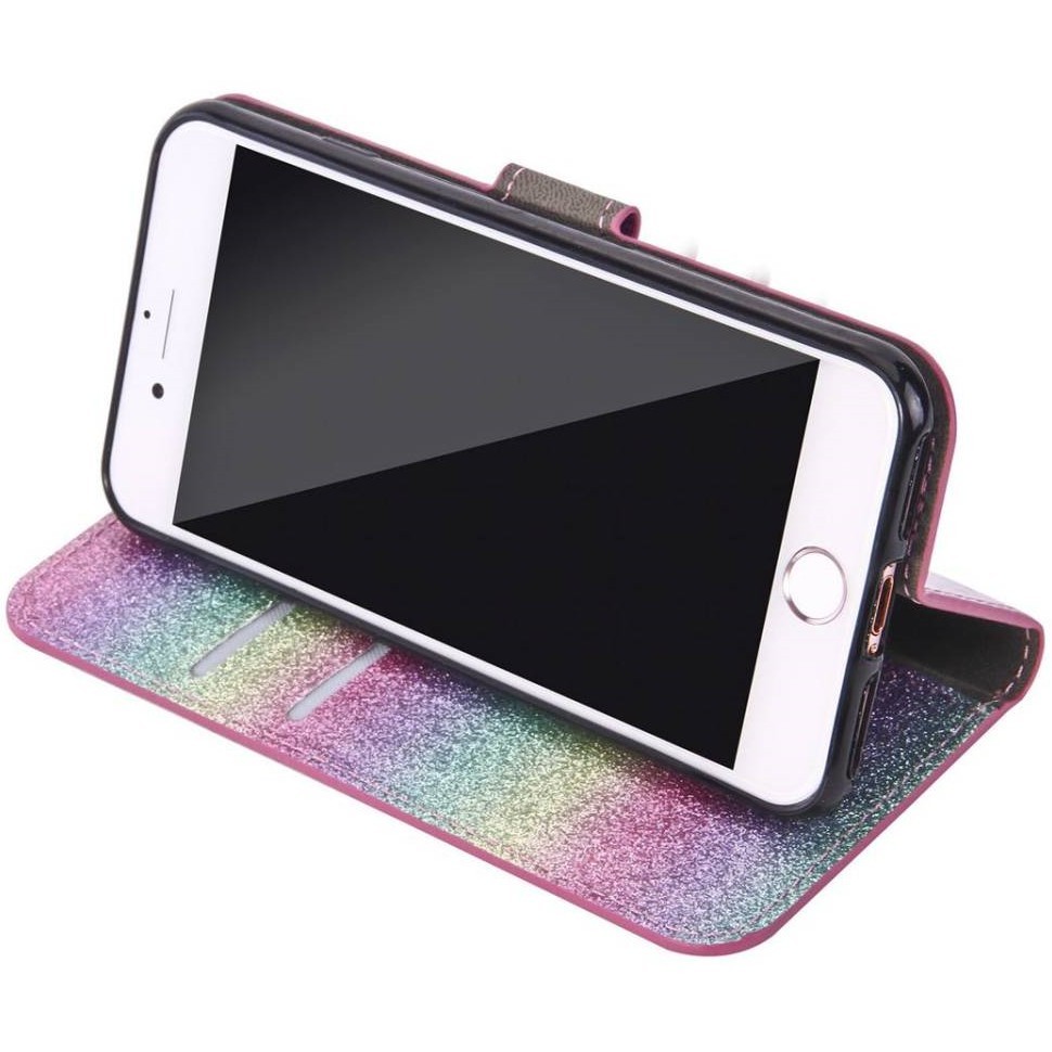 iphone роскошный 3D кейс радуга цвет Rainbow Kirakira блокнот type [ один колесо. цветок ]