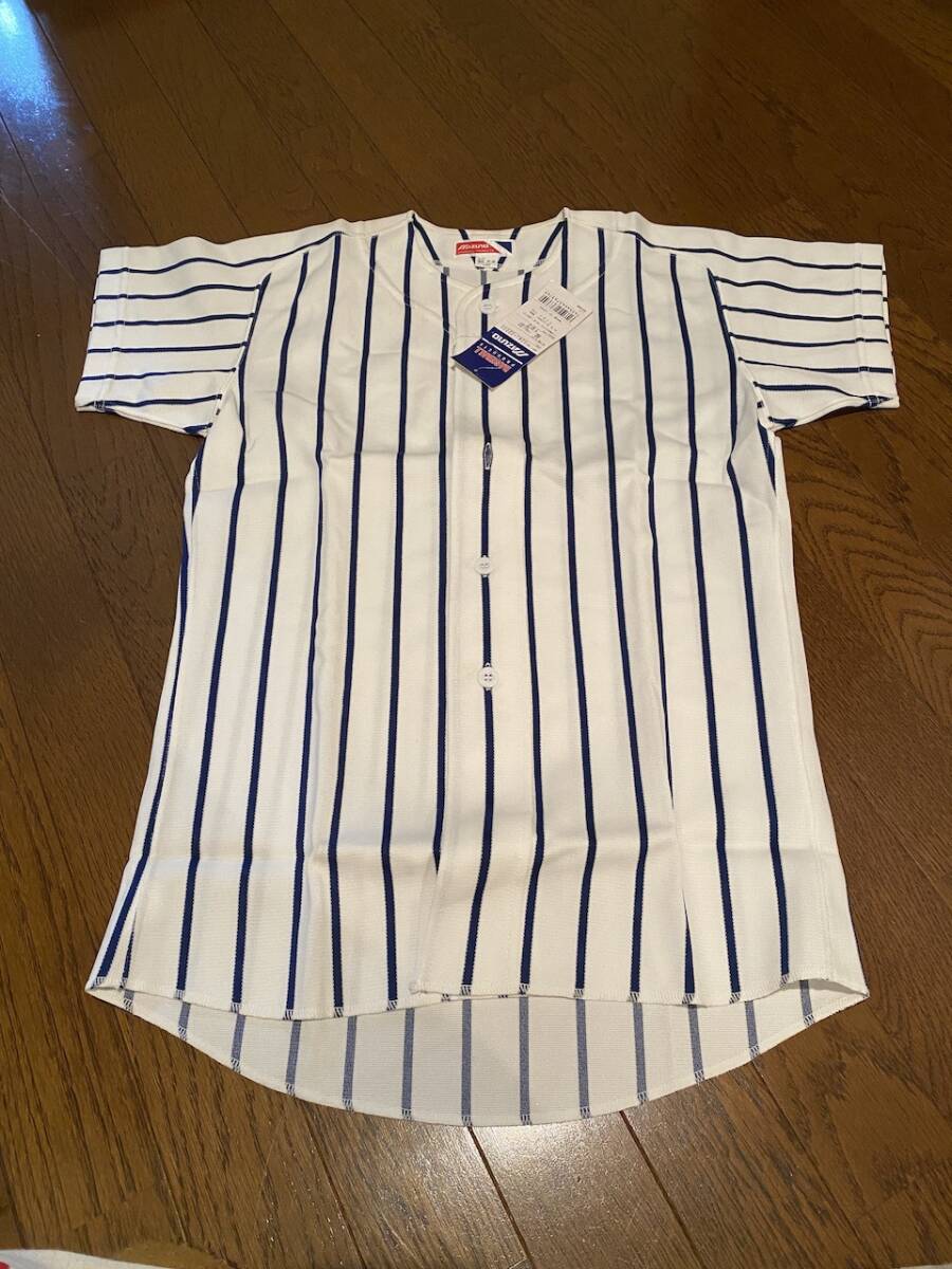 當(dāng)時物　未使用　デッドストック　Mizuno　ミズノ　野球ユニフォームシャツ　ジュニア　品番：52MJ-22000　サイズ：160　　KK3634