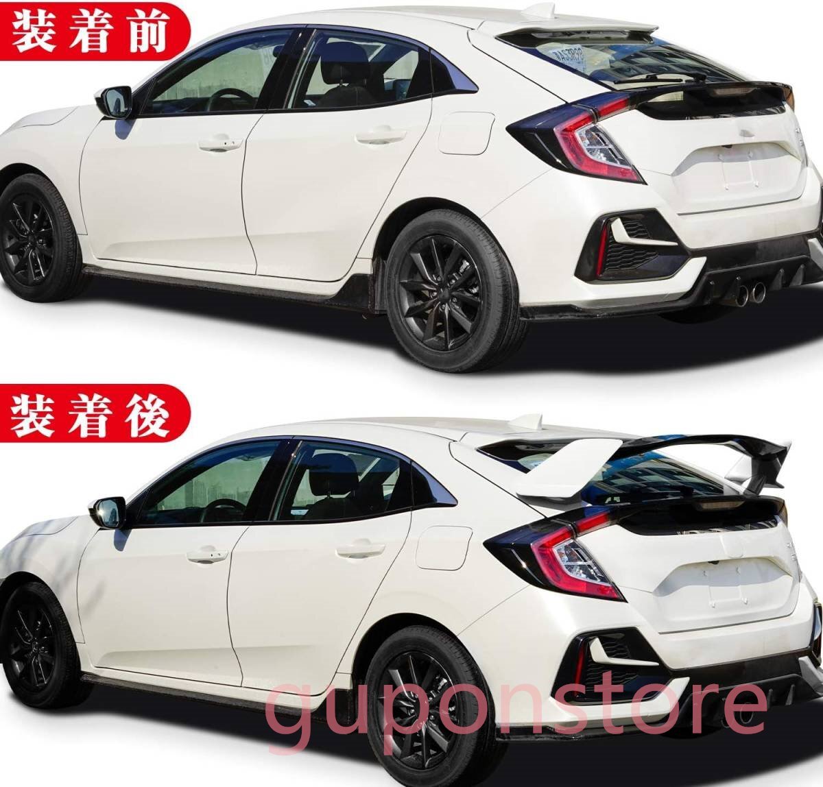 【新品】ホンダ シビック ( FK7 / FK8 ) 用リアウィング リアスポイラー (ホワイト) 安定性UPと同時に安全性も向上！！