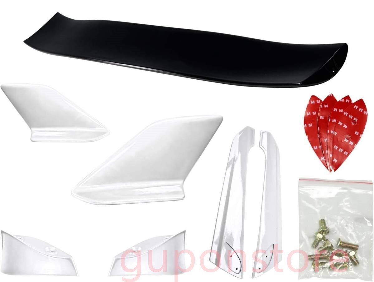 【新品】ホンダ シビック ( FK7 / FK8 ) 用リアウィング リアスポイラー (ホワイト) 安定性UPと同時に安全性も向上！！