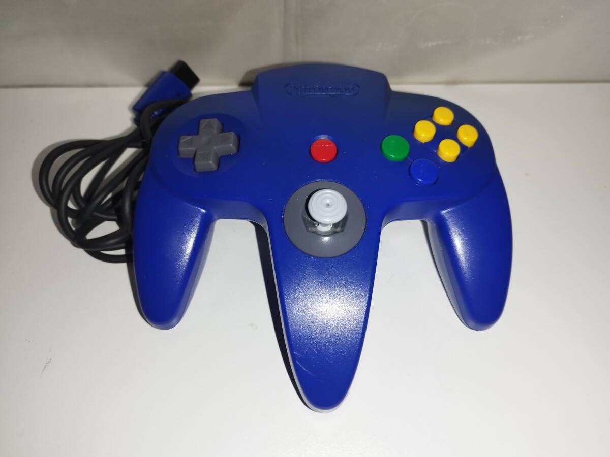 中古品/欠品有り ニンテンドー64ハード コントローラブロス(ブルー) 説明書(shū)欠品