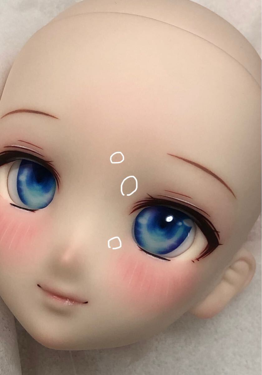 Momolucia】DDH-06 セミホワイトSW カスタムヘッド+アイ1組 Momolucia】DDH-06 セミホワイトSW カスタムヘッド+アイ1組