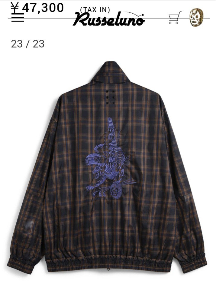 ラッセルノ　チェック　ブルゾン　新品未使用未開封　送料無料サイズ4_画像2