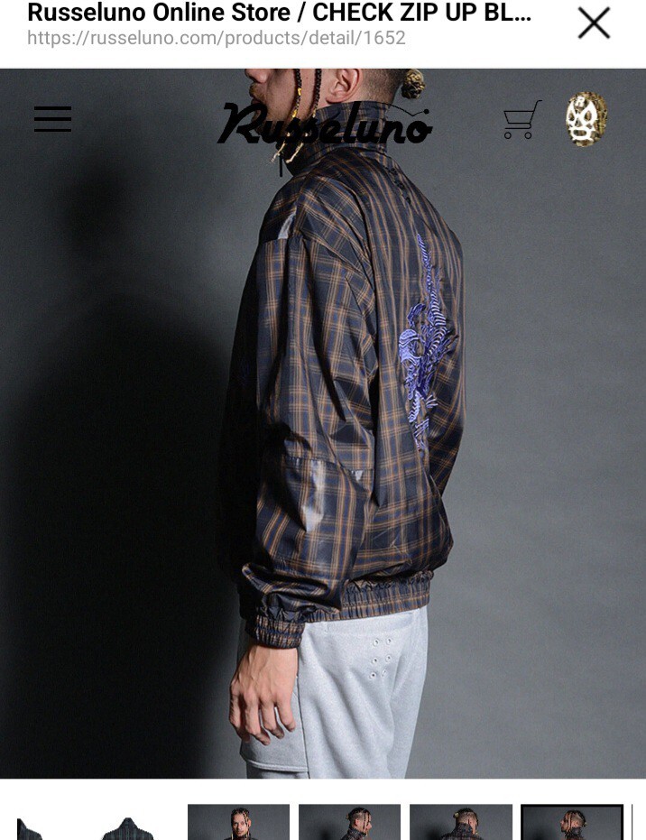 ラッセルノ　チェック　ブルゾン　新品未使用未開封　送料無料サイズ4_画像6