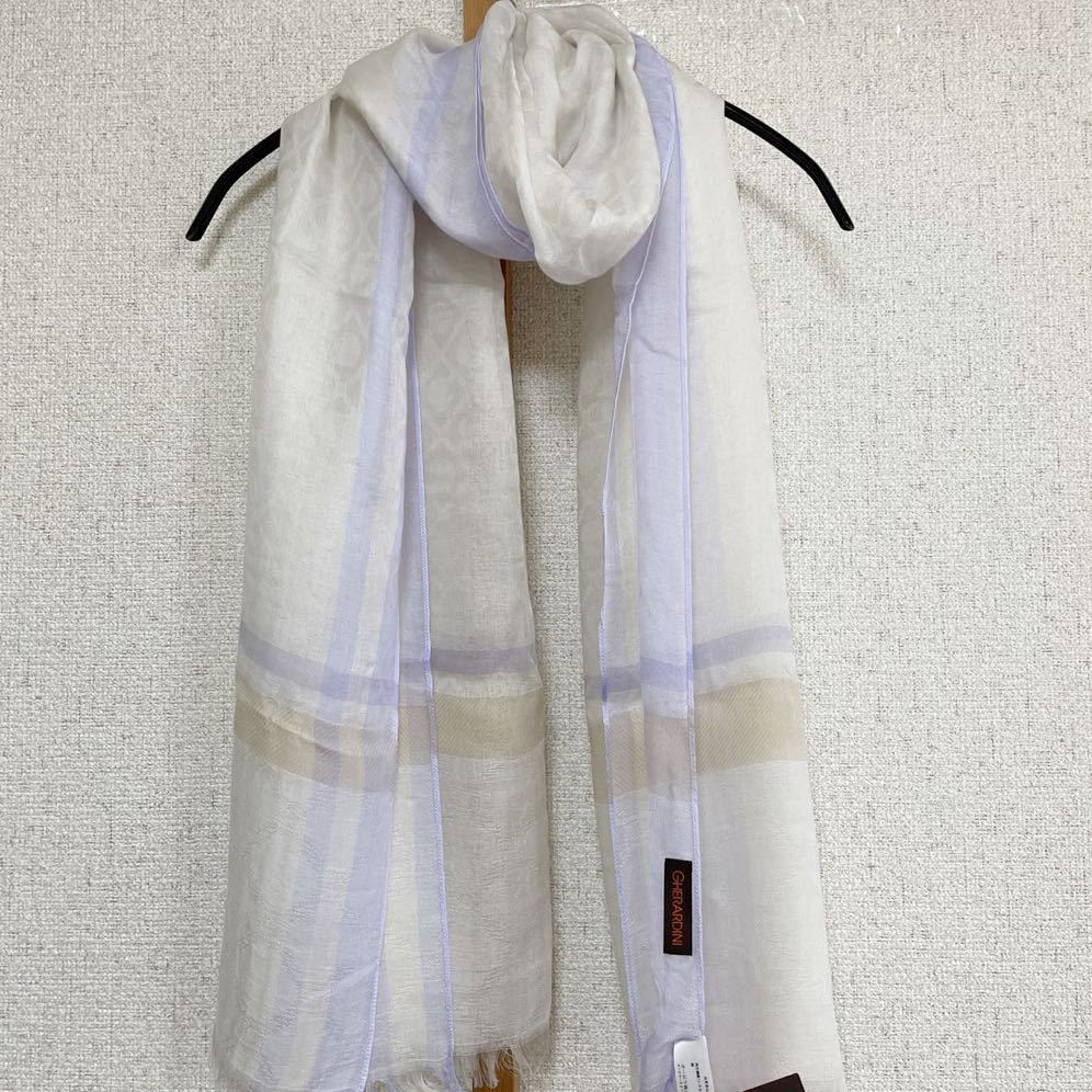 送料無料 半額以下！新品 ゲラルディーニ ストール シルク混 UV対策 手洗いOK E