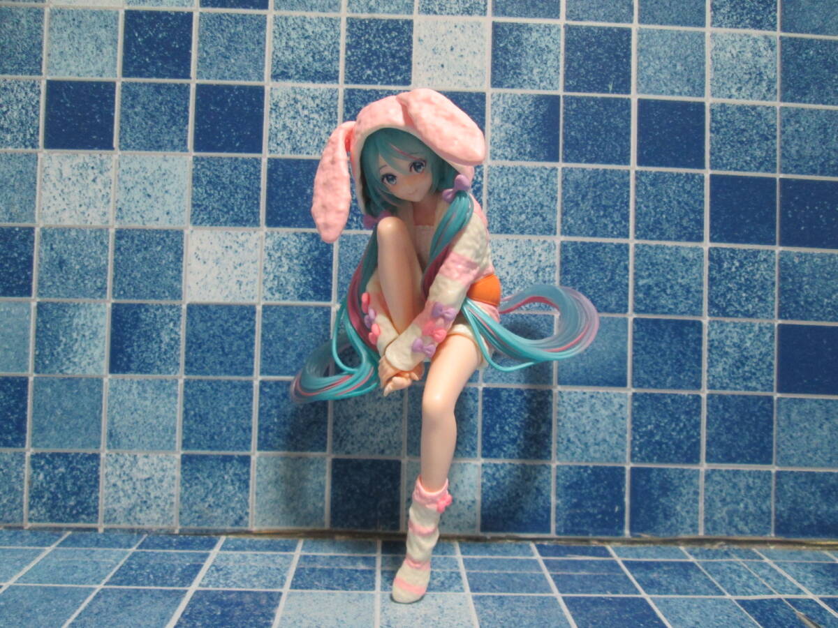 初音ミク ぬーどるストッパーフィギュア うさ耳パジャマ 黒かっ 初音ミク ぬーどるストッパーフィギュア うさ耳パジャマ 黒かっ