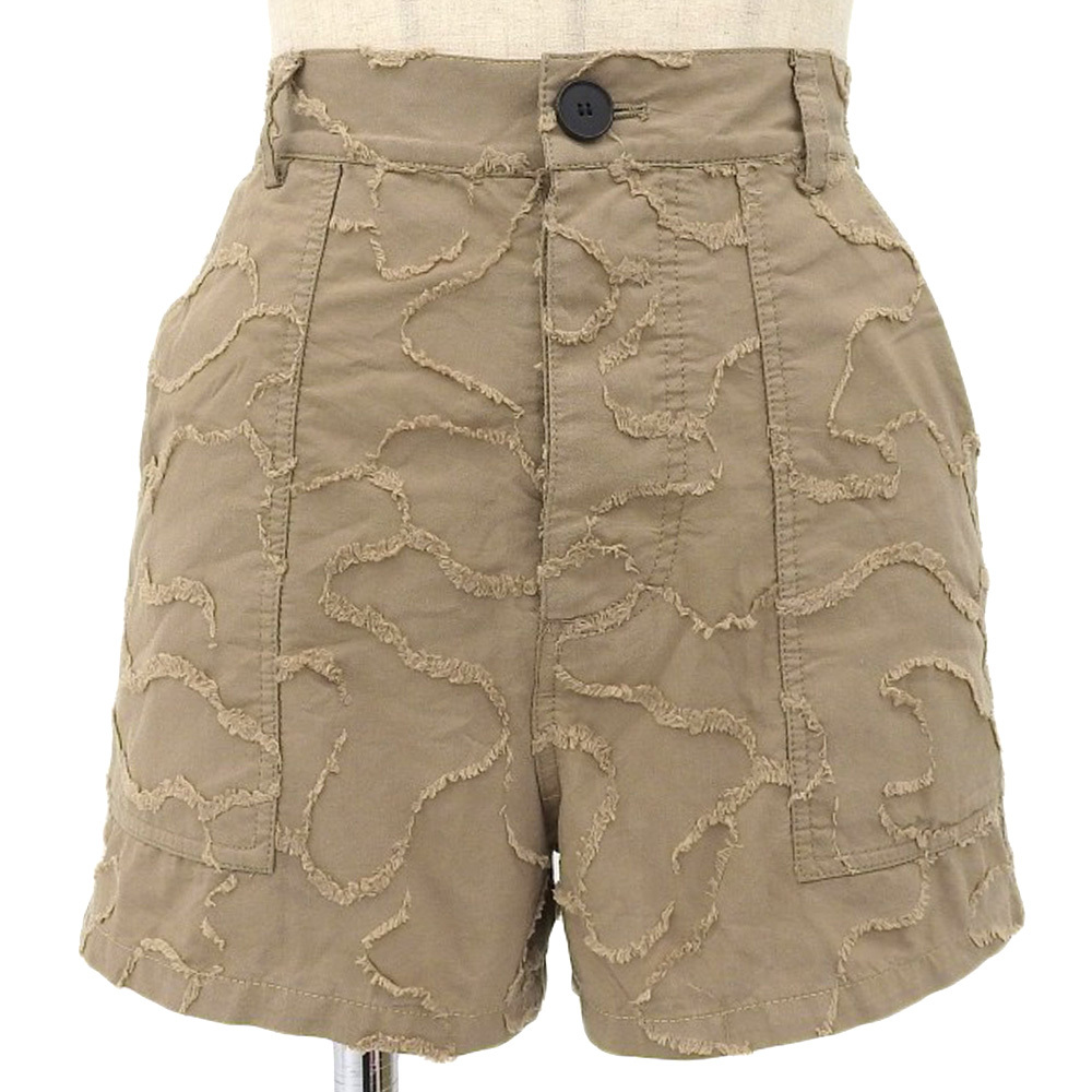 超美品 クリスチャンディオール Christian Dior 2020年商品 総柄 コットン ショートパンツ ホットパンツ 40 レディース