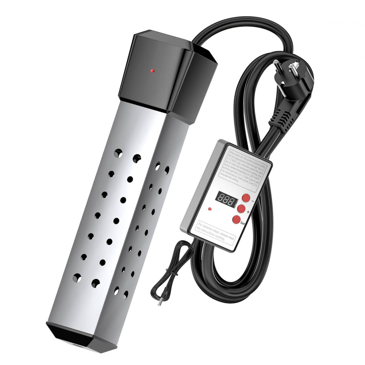 大人気投げ込みヒータープールヒーター最新1500Wポータブルバケットヒーター浸水給湯器浸漬湯沸かし器 自動電源オフ 浴槽用 液浸ヒーター