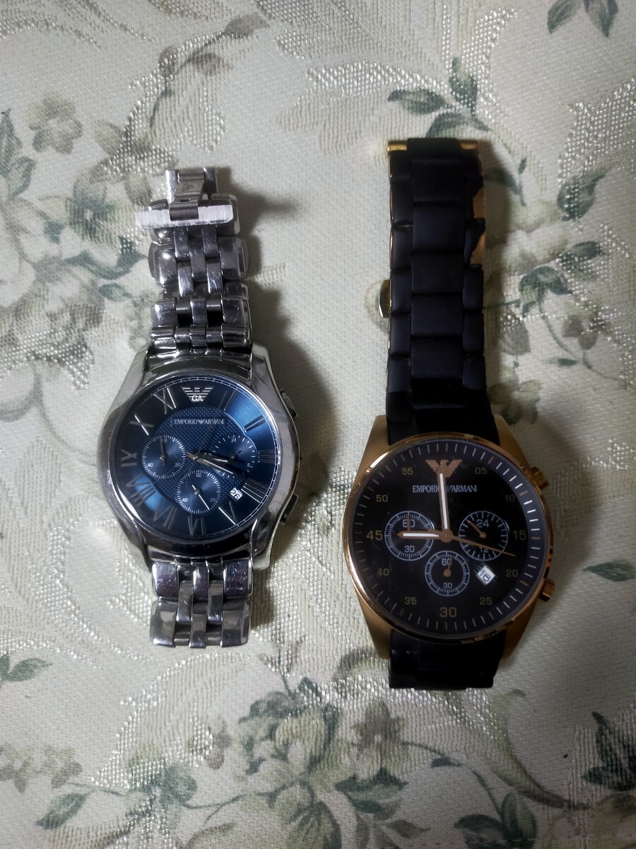 ARMANI　アルマーニ　腕時計　ジャンク　２個