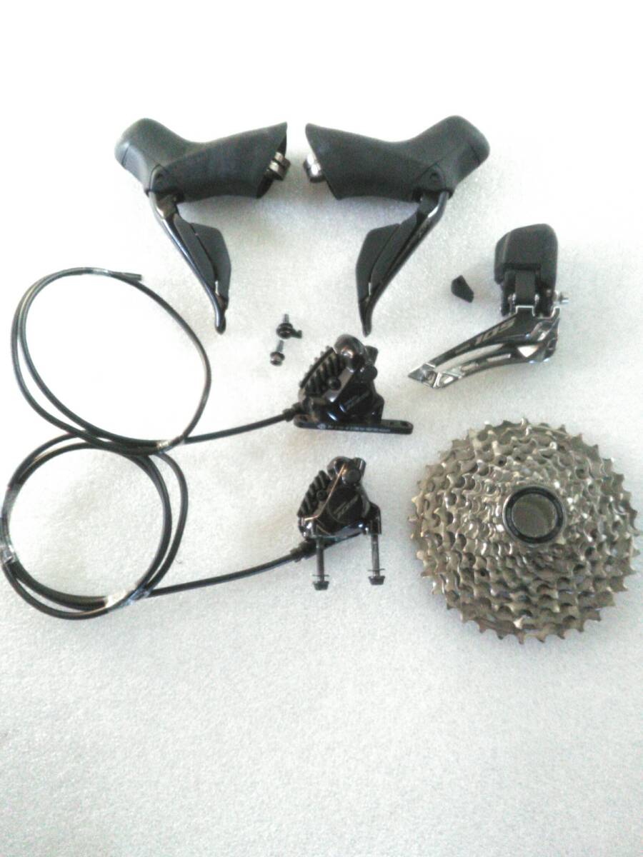シマノ 無線Di2 新型105Di2 ST、FD、BR、CS セット
