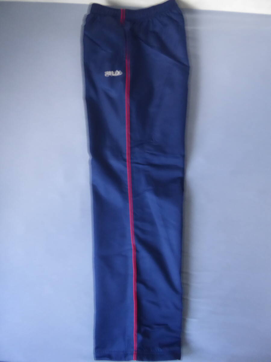 FILA フィラ UVカット 裏起毛 保温 防寒 ウインドブレーカー パンツ　LL　紺_画像3