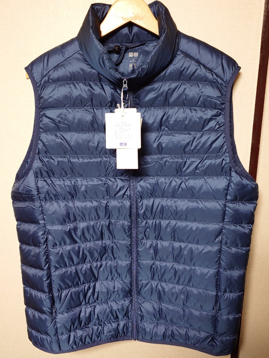 「UNIQLO ウルトラライト ダウンベスト Blue XL」ユニクロ