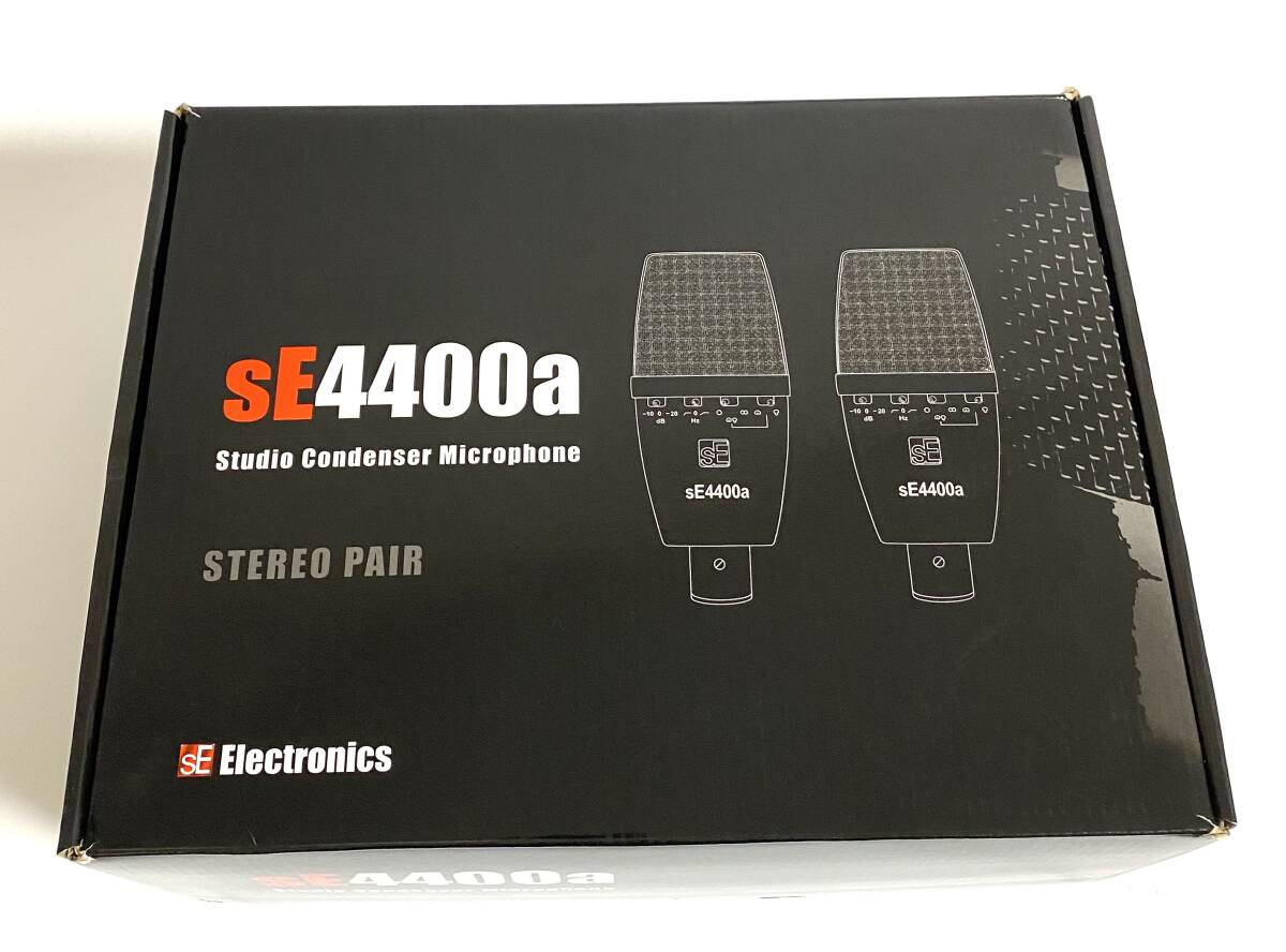 ★美品★ SE Electronics エスイーエレクトロニクス SE4400a ペア コンデンサーマイク スタジオマイク Condenser microphone I250112