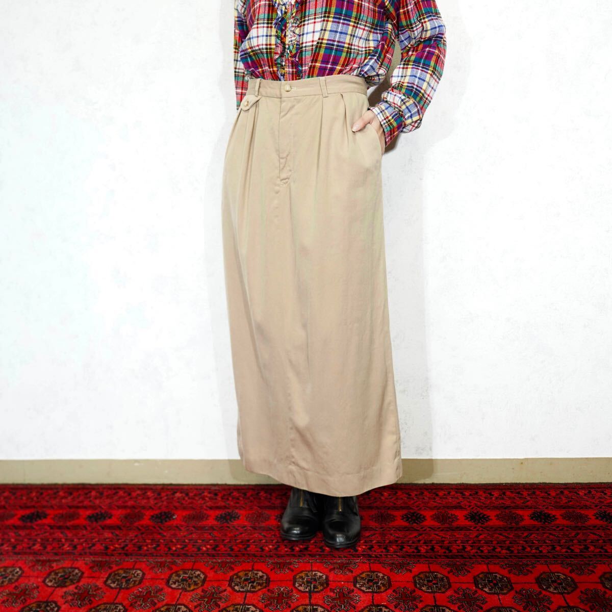 USA VINTAGE RALPH LAUREN WOOL PENSIL SKIRT/アメリカ古著ラルフローレンウールペンシルスカート