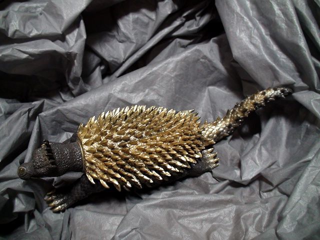 ゴジラ ⑧ 旧型 バンダイ 怪獣 ソフビ人形 アンギラス 1990年 ゴジラ ⑧ 旧型 バンダイ 怪獣 ソフビ人形 アンギラス 1990年