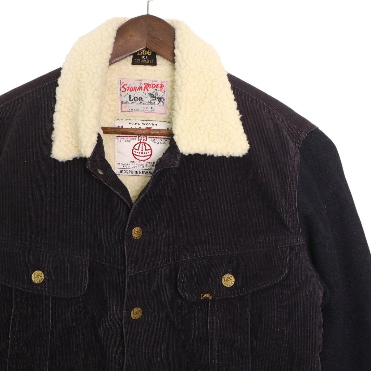 希少 Lee HARRIS TWEED STORM RIDER グレー M