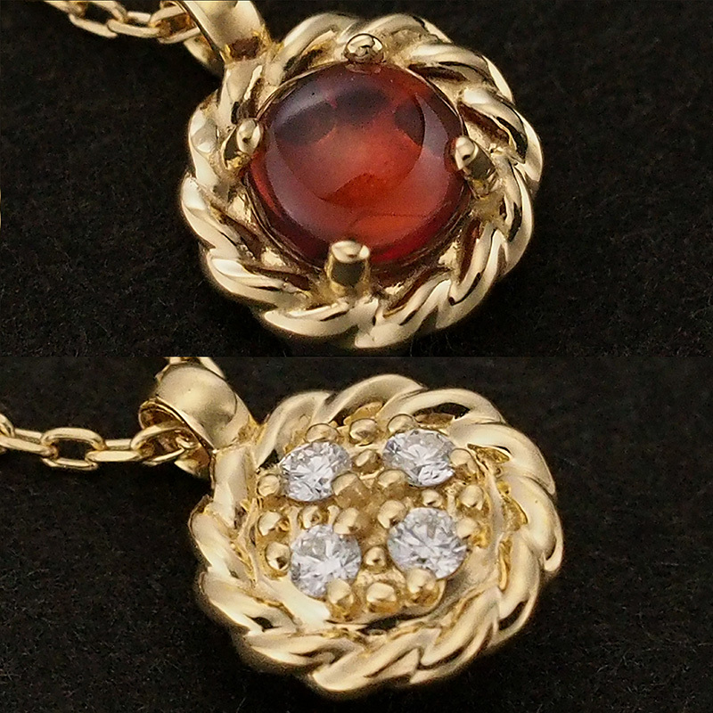  Vendome Aoyama diamond фруктовый пирог мужской Lee z двусторонний колье AGVN649640GN K18YG