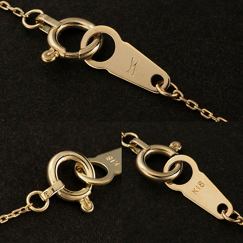  Vendome Aoyama diamond фруктовый пирог мужской Lee z двусторонний колье AGVN649640GN K18YG