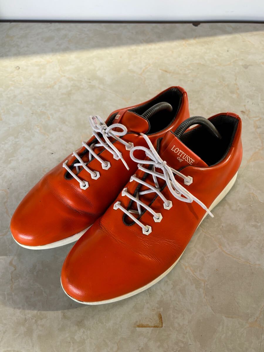 G◆ゴルフシューズ◆LOTTUSSE T2105 26cm（41） オレンジ◆_画像2