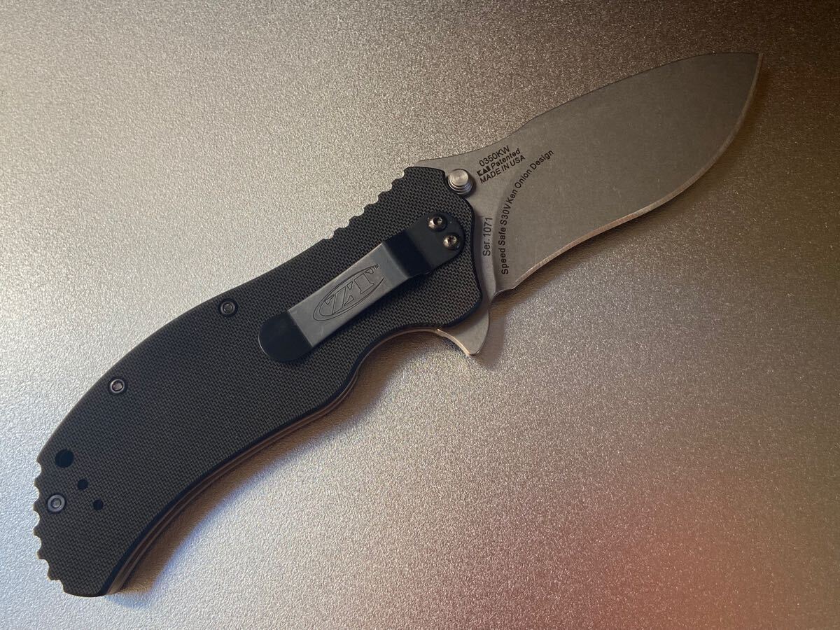 未使用 ゼロトレランス ZT 0350 kw ken onion ストライダー S30V 未使用 ゼロトレランス ZT 0350 kw ken onion ストライダー S30V