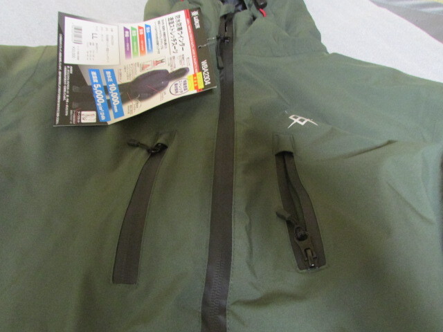 即決 ルキア(LIKIA) 防水防寒ウィンター透湿ストレッチスーツ WBA2304 サイズ:LL カラー:オリーブ 未使用品 _画像4