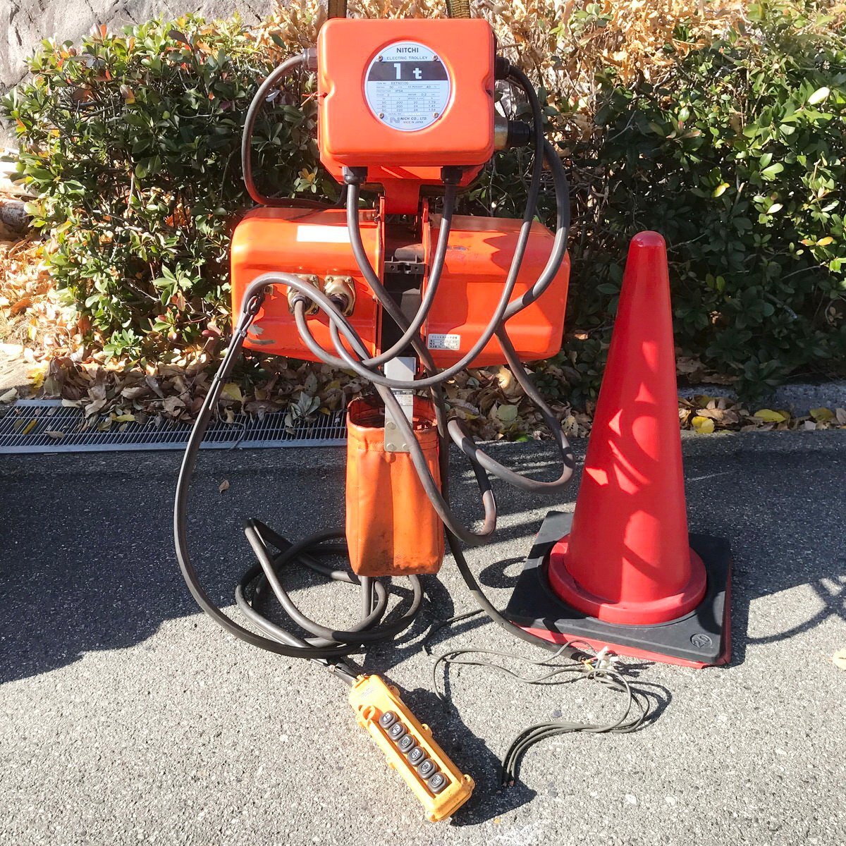 中6清g875 ニッチ 電動トロリ付電動ホイスト 天井クレーン 中6清g875 ニッチ 電動トロリ付電動ホイスト 天井クレーン