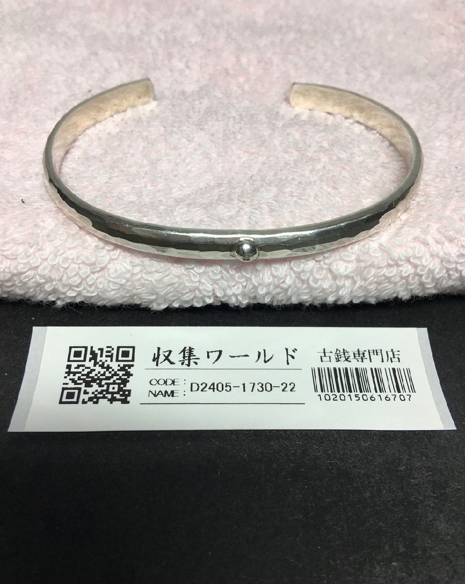 Suman Dhakhwa/スーマンダックワ ブレスレット/バングル 丸鎚目 純銀925/14.6g-美品-D2210