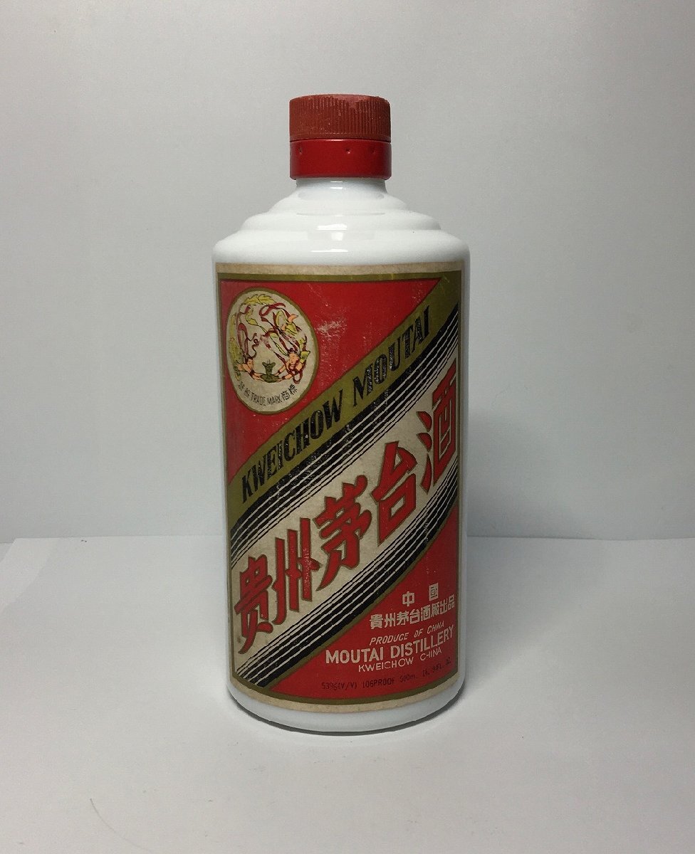 貴州茅台酒 MOUTAI/マオタイ 天女ラベル/中国白酒 1/5残量あり 空瓶扱い-D2210