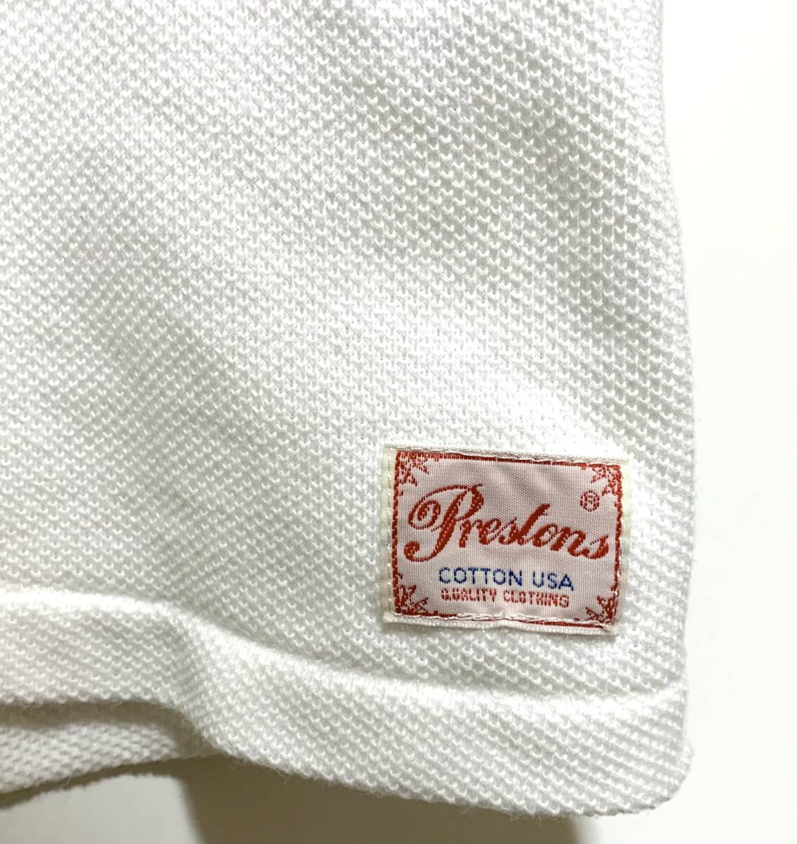 PRESTONS ポロシャツ（XXL）白 プレストンズ ヘビーウェイト 厚手 アメカジ ビッグサイズ_画像3