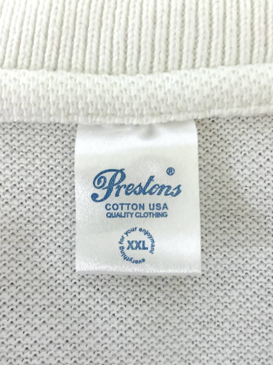 PRESTONS ポロシャツ（XXL）白 プレストンズ ヘビーウェイト 厚手 アメカジ ビッグサイズ_画像4